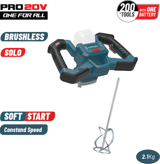 Bormann Pro BBP5350 Brushless Battery Mixer 20V