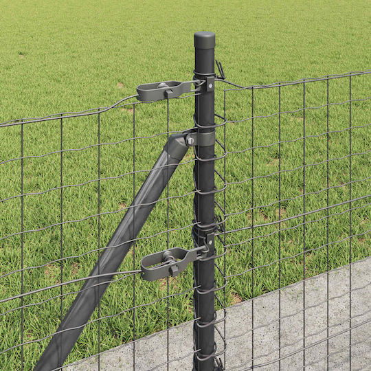 vidaXL Garden Fencing Material 52pcs Gray