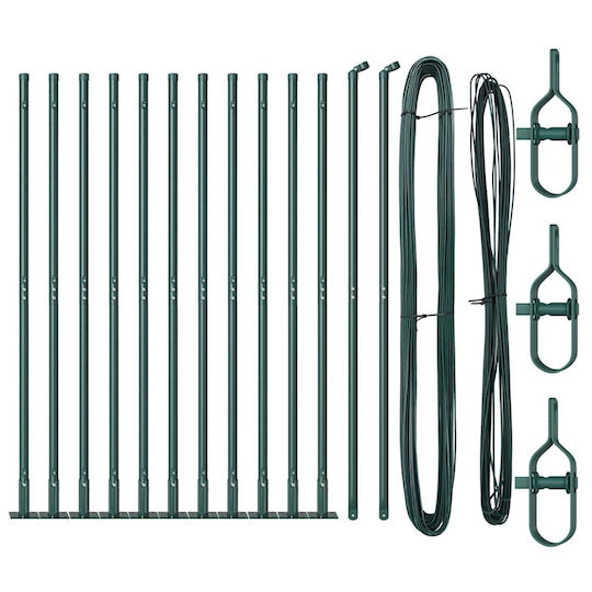 vidaXL Garden Fencing Material 13pcs Green