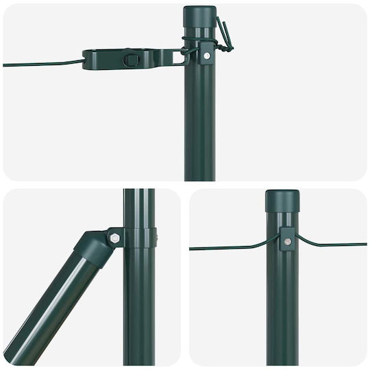 vidaXL Garden Fencing Material 7pcs Green
