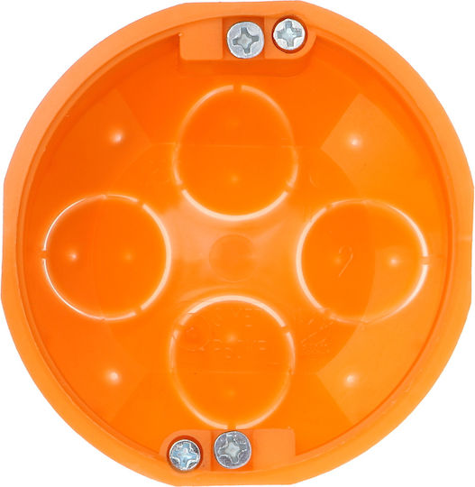 Simet Surface Mounted Electrical Box for Drywall in Orange Color