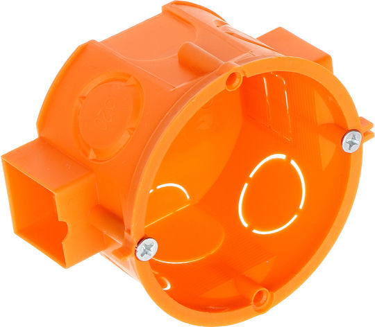 Simet Flush Electrical Box in Orange Color