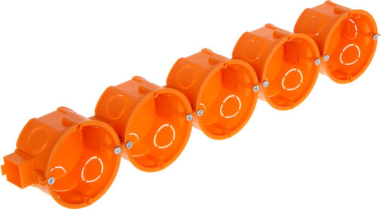 Simet Flush Electrical Box in Orange Color