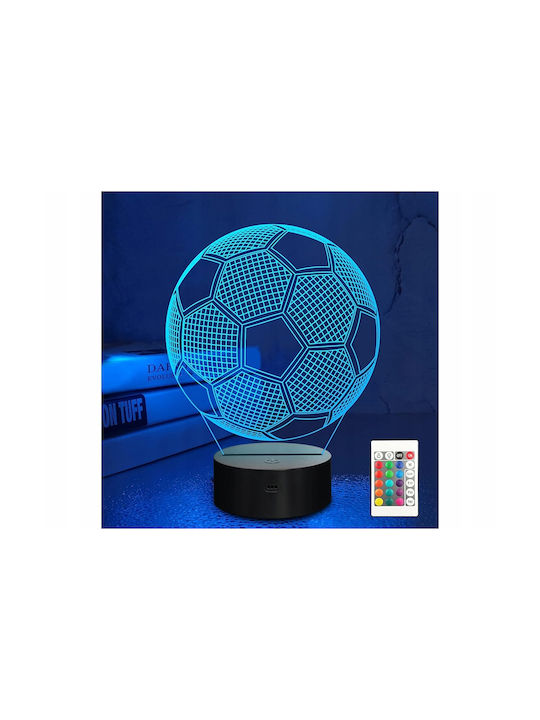 Διακοσμητικό Φωτιστικό LED 3D Illusion 14x14x19εκ.