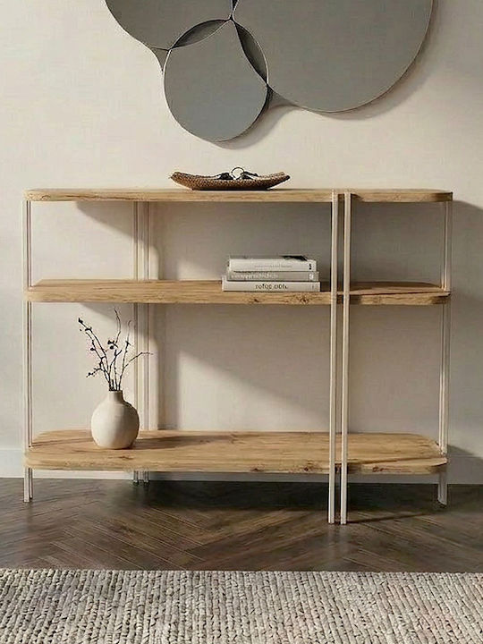 Notus Console Table from Wood & Metal Sapphire Oak L92xW34.5xH75cm