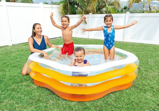 Intex Summer Colors Children's Inflatable Swimming Pool 185x180x53cm Orange
