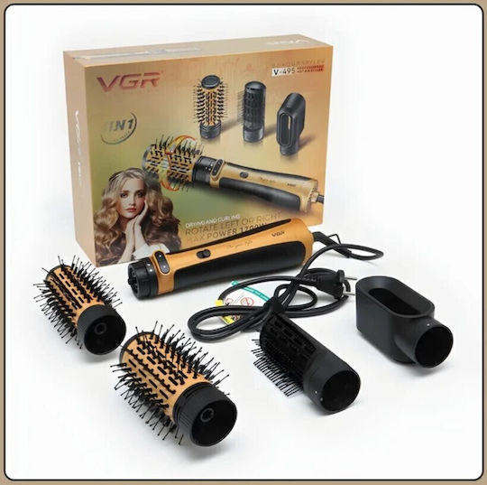 VGR Electric Brush with Air & Rotating Head for Hair Straightening and Curls 1200W