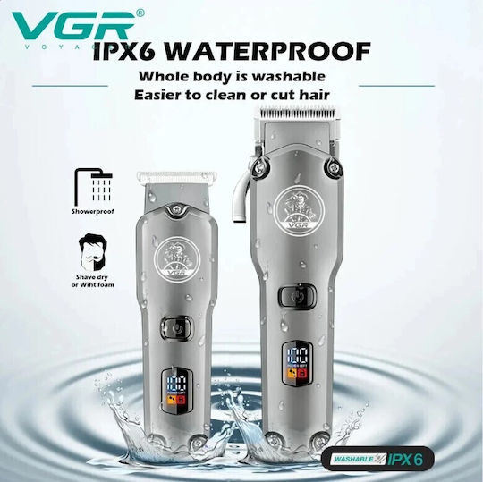 VGR Professional Hair Clipper Set Black V-675