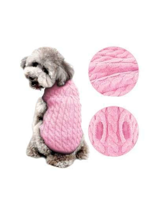 Hundeshirt Warmer Weiches Strickpullover Rosa Größe L