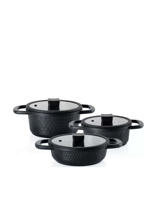 SteweHome Cast Iron Cookware Set 6pcs