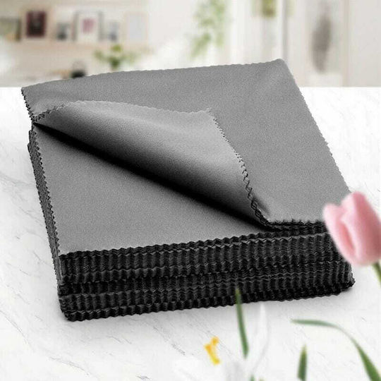 Mikrofaser-Reinigungstuch Für Brillen Schwarz 18x15