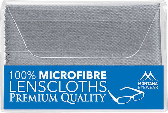 Premium Microfiber Cloth Glasses 220g In A Case Gray 18x15