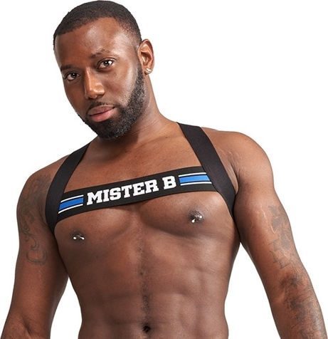 Mister B Ανδρικό Harness Μαύρο