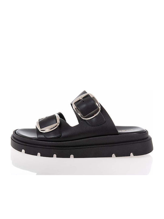 Sandale Casual Damă Flatforme Negre