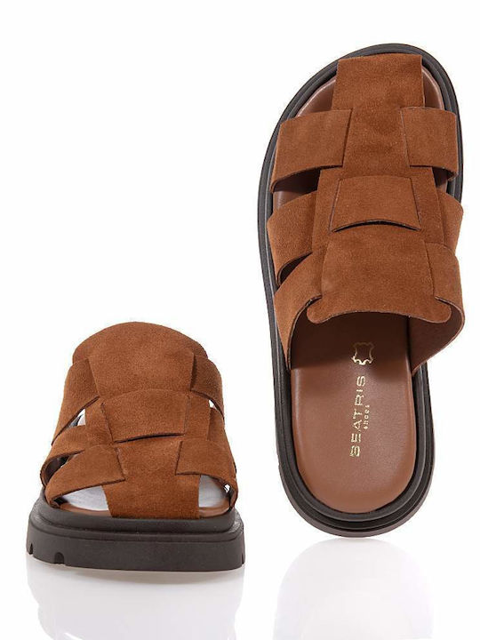 Γυναικεία Σανδάλια Flatforms Ταμπά