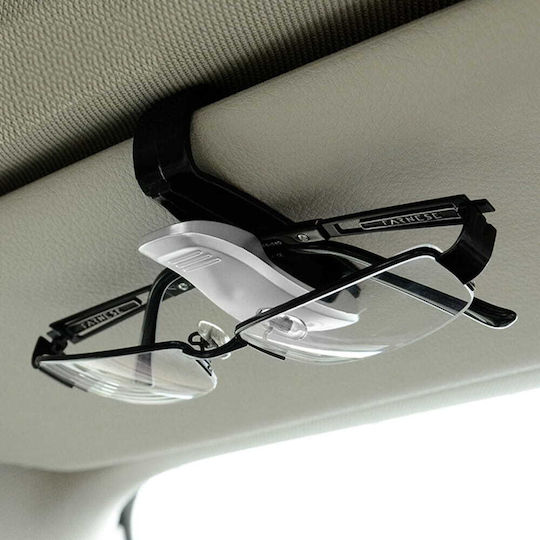 Car Glasses Holder Silver-black Clip