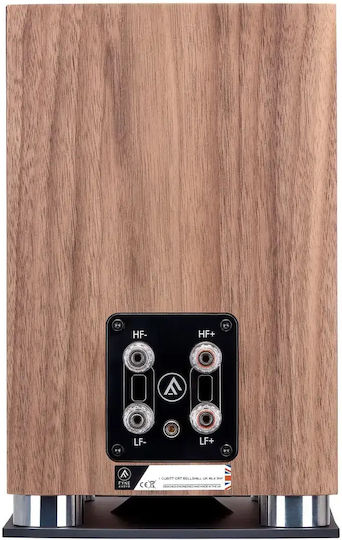Fyne Audio F500SP Passive Hi-Fi-Lautsprecher Buch selbst 60W 2 Wege P20xB32xH32.3cm Natürliche Walnuss