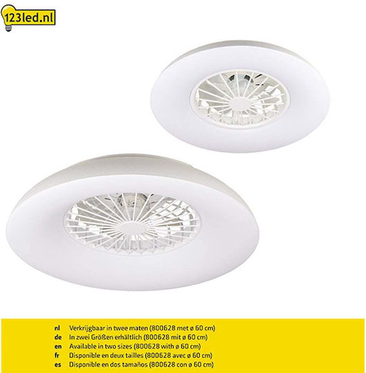 123led Plafonieră 48.5cm cu Lumină Albă