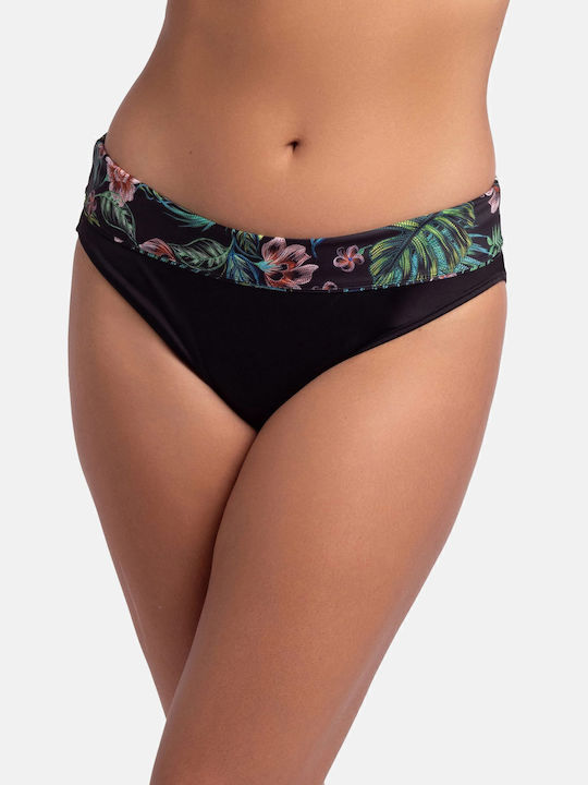 Bikini Slip Hohe Taille Black