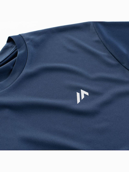 Sportliches Kurzarm T-Shirt Silber