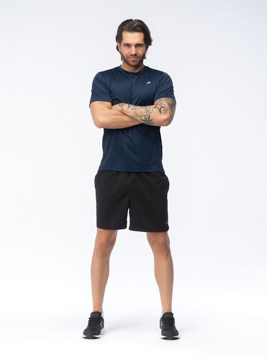 Sportliches Kurzarm T-Shirt Silber