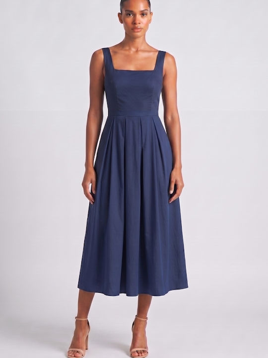 Summer Midi Dress for Wedding / Christening Blue