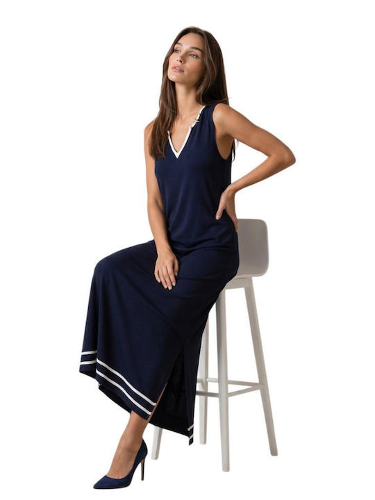 Rochie De Vară Pentru Femei Midi Albastră