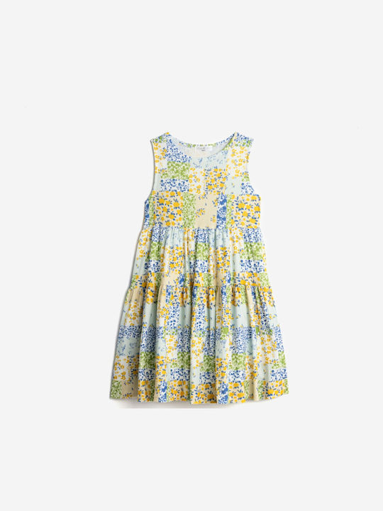 Kinderkleid Ärmellos Mehrfarbig