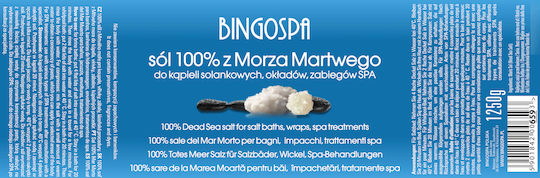 Salt 100% From Dead Sea 1250 G Bingospa