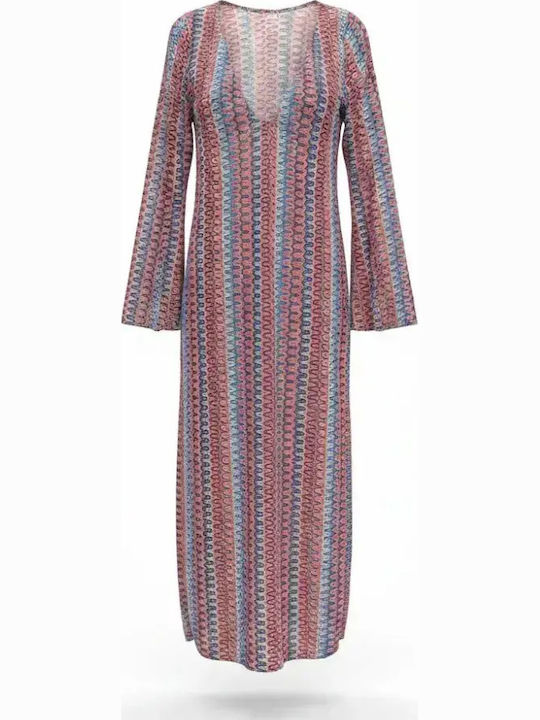Modern Ocean Rochie Lungă De Plajă Pentru Femei Coral