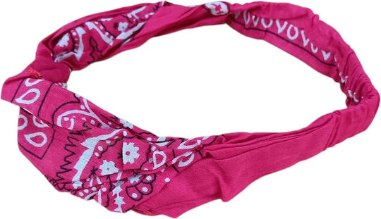Bandana Baumwoll Elastisch Hinten Fuchsie