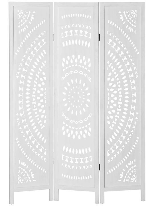 HomCom Διακοσμητικό Παραβάν Ξύλινο 120x170cm