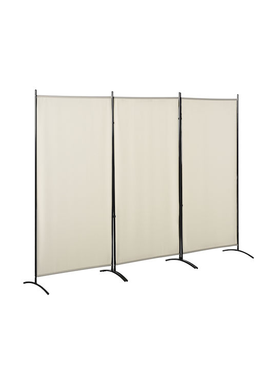 HomCom Διακοσμητικό Παραβάν Μεταλλικό 253x182cm
