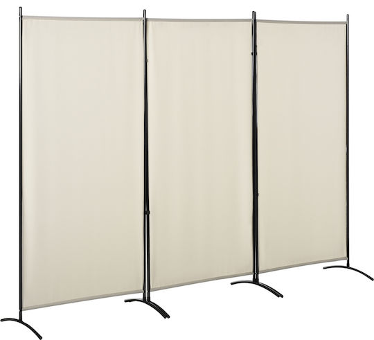 HomCom Decorativ Paravan Metalic 253x182cm