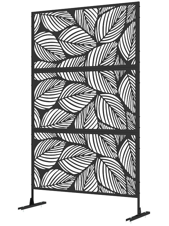 Outsunny Raumteiler Metall 122x198cm