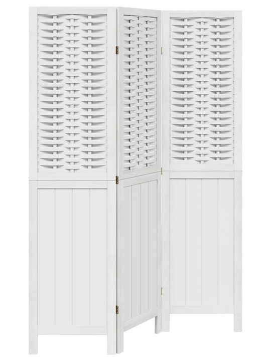vidaXL Decorative Room Divider Wooden with 3 Panels 105x160cm