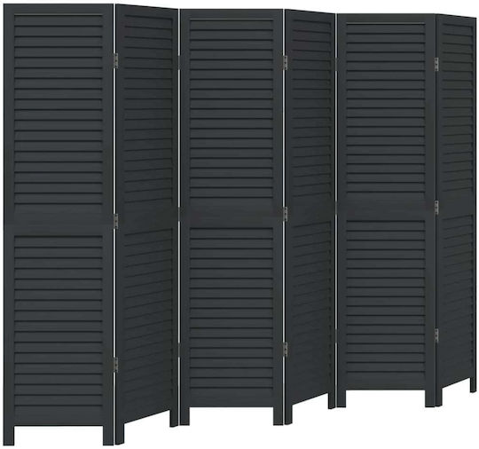 vidaXL Διακοσμητικό Παραβάν Ξύλινο με 6 Φύλλα 210x160cm