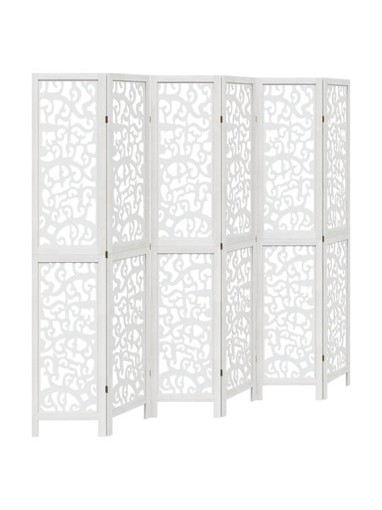 vidaXL Decorativ Paravan Lemn cu 6 Panouri 210x200cm