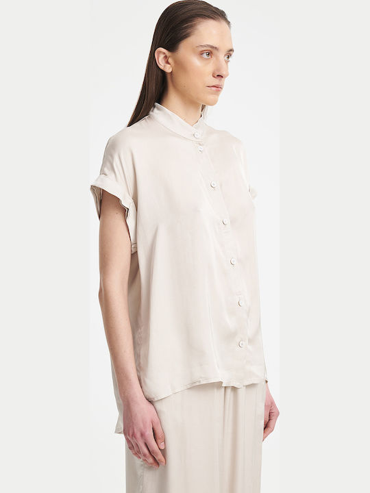 Collectiva Noir Women's Shirt Light Grey