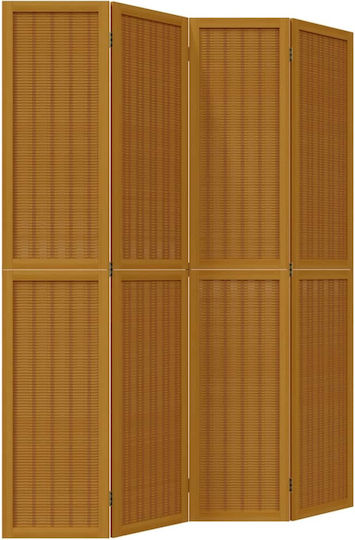 vidaXL Decorativ Paravan Lemn cu 4 Panouri 140x200cm