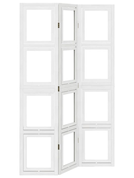 vidaXL Decorative Room Divider Wooden with 3 Panels 105x180cm