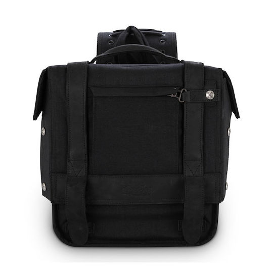 Burly Voyager Motorcycle Saddle Bags Set in Black Colour