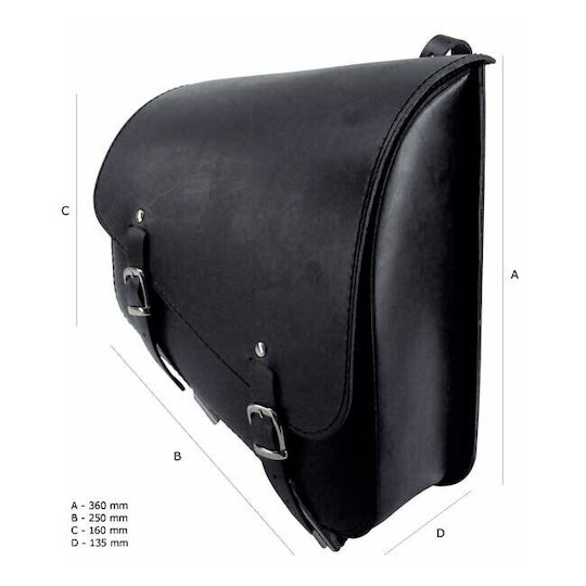 Longride Xl Sportster Frame Bag Smooth Black