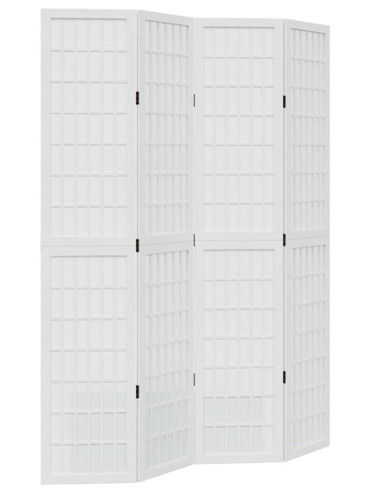 vidaXL Dekorativer Raumteiler Hölzernes mit 4 Paneelen 140x200cm