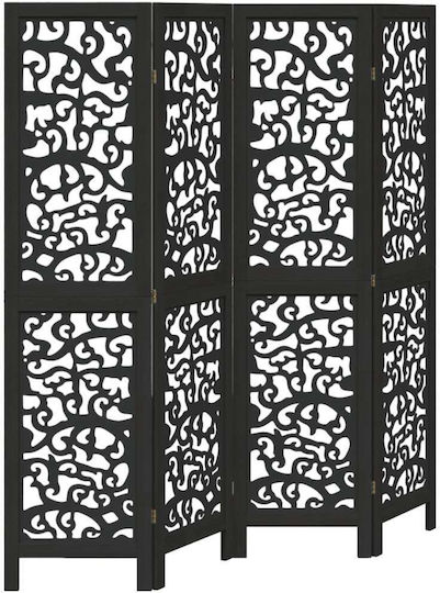 vidaXL Decorativ Paravan Lemn cu 4 Panouri 140x160cm