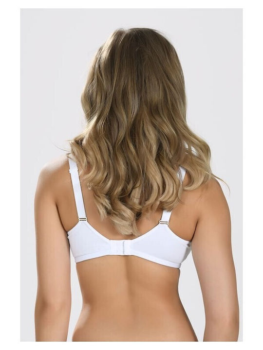 NBB Lingerie Βαμβακερό Σουτιέν Εγκυμοσύνης & Θηλασμού με Clips Λευκό