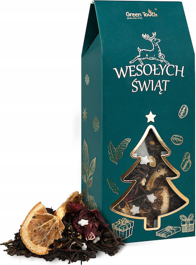 Black Christmas Tea In A Box Winter Time Sugar Snowflakes 60 G