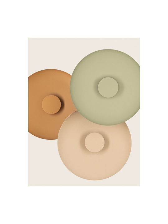 Zambelis Lights Modern Wall Lamp with Integrated LED and Warm White Light Pink 45cm