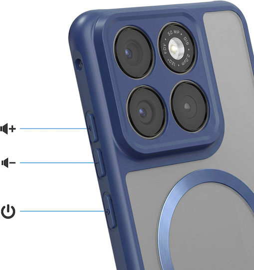 Avizar Case Motorola Edge 70 Fusion Reinforced Compatible Magsafe Blue