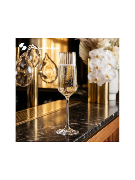 Pasabahce Allegra Set Champagne Glasses Goblet 195ml 6 Pieces